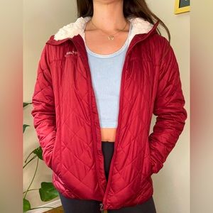 Fleece Lined Quilted Zip Columbia Coat